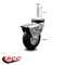 Service Caster 3 Inch Chrome Hooded Neoprene Rubber 12mm Threaded Stem Caster with Brake SCC SCC-TS03S310-NPRB-BC-B-M1215 - alternate 3